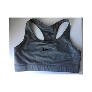 Gray Nike Sports Bra